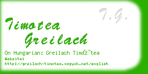 timotea greilach business card